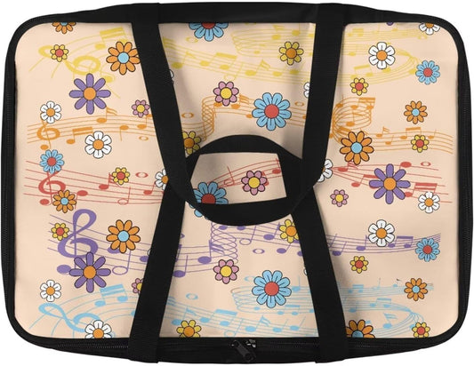 Hippie Flower Print Square Casserole Dish Cooler Carrier for 9 x 13 Baking Dish - Insulated Carrier with Comfortable Handles for Holiday Gatherings