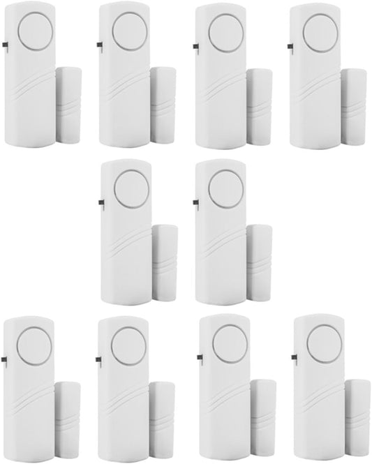 Home Security Door Window Burglar Alarm - Anti-Theft Alarm System (Pack of 10)