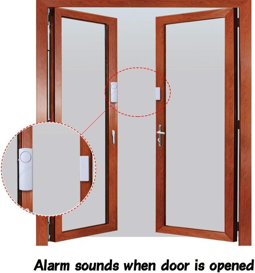 Home Security Door Window Burglar Alarm - Anti-Theft Alarm System (Pack of 10)