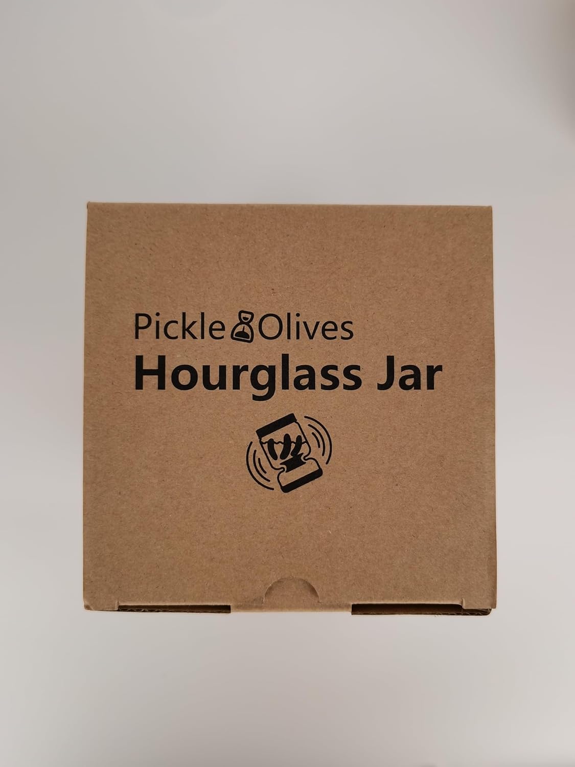 Hourglass Jar with Strainer Flip for Pickle Juice Separator, BPA-Free and Airtight Storage Jar