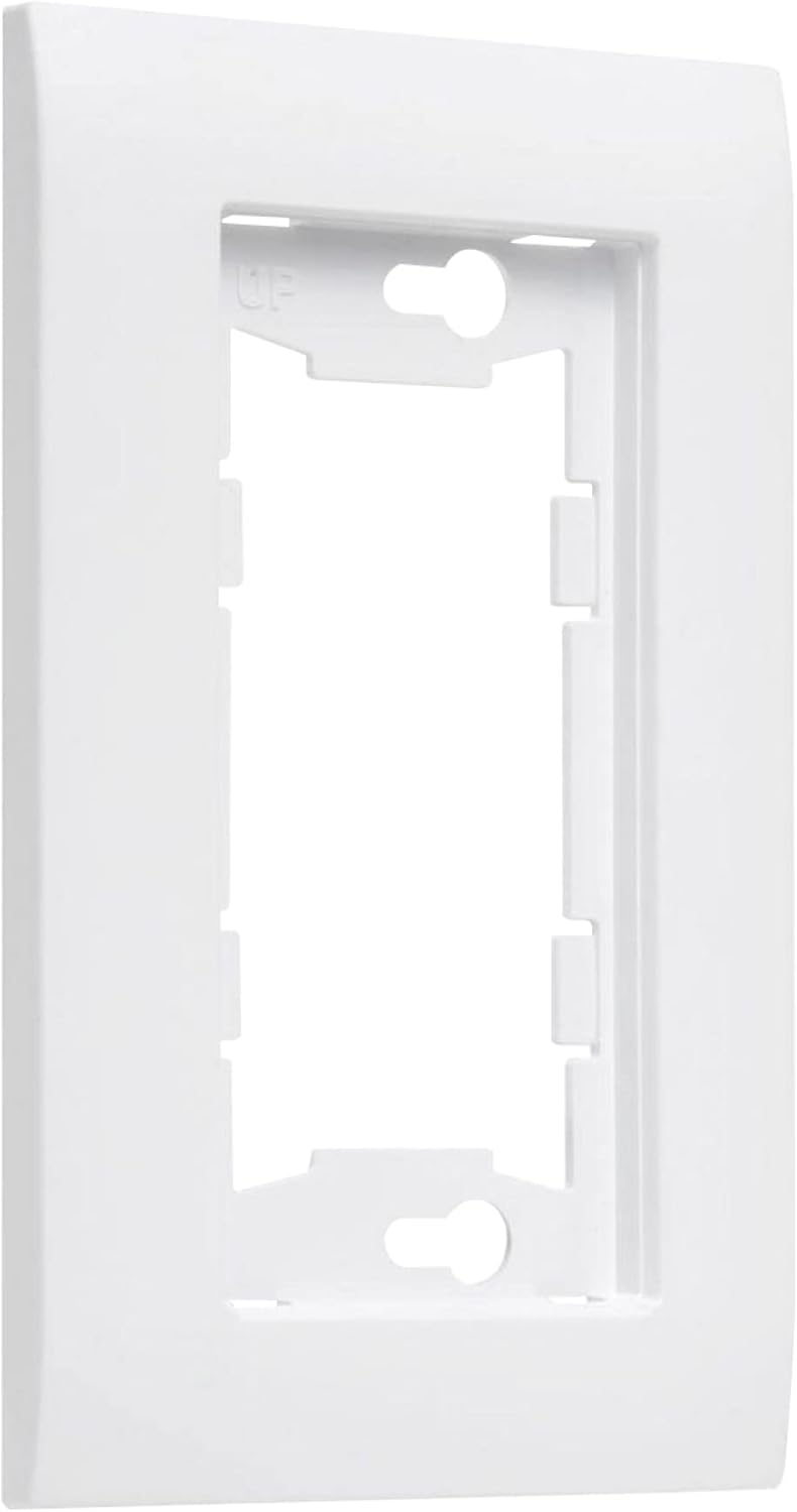 Hubbell TayMac A1000W Allure 1-Gang White Nonmetallic Wallplate Frame