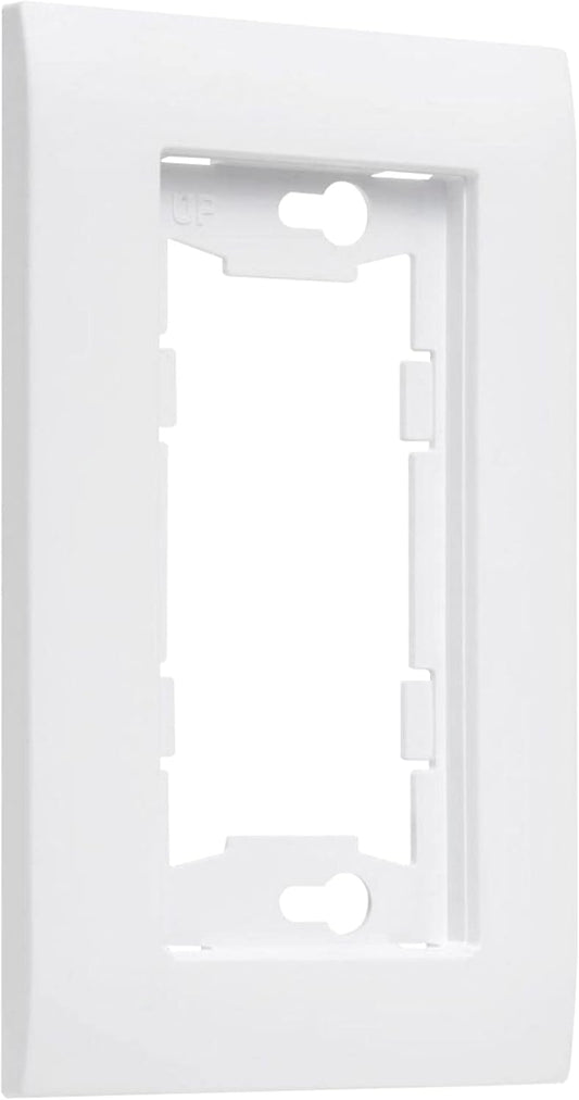 Hubbell TayMac A1000W Allure 1-Gang White Nonmetallic Wallplate Frame