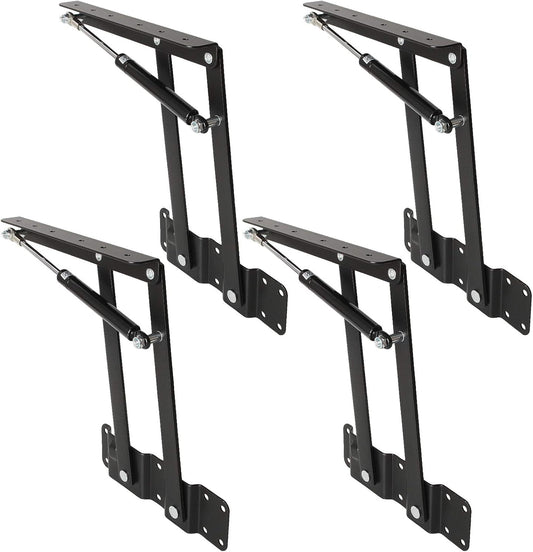 Hydraulic Lift Top Coffee Table Hinge Mechanism Hardware Set - 4 Pcs Foldable Lifting Frame Kit by LISHINE