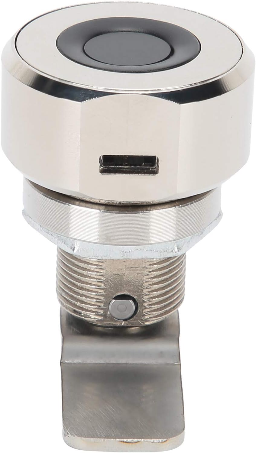 Hyuduo Electronic Fingerprint Lock for Home Office Furniture - Keyless Drawer and Cabinet Door Lock with USB Rechargeable Battery