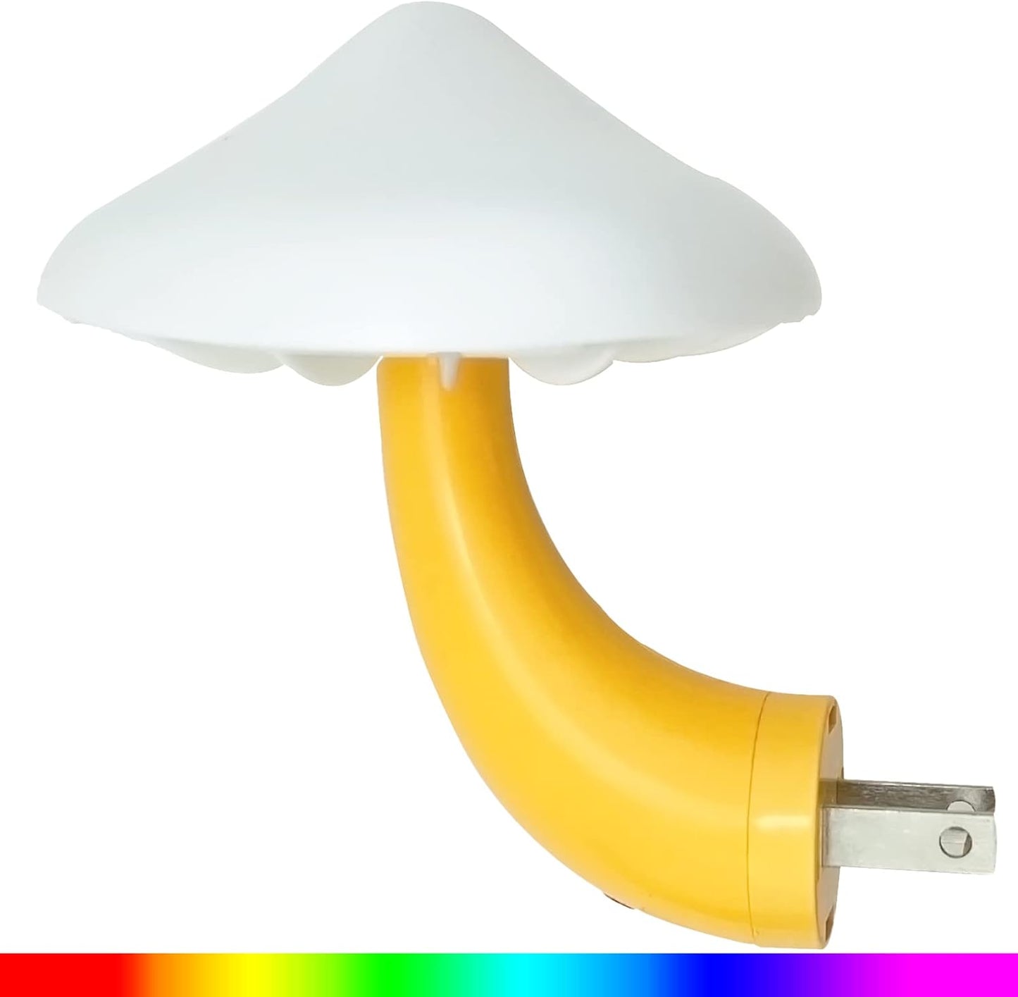 iBetterLife Mushroom Sensor LED Night Light - Plug-in 7 Color Changing Lamp for Bedroom, Bathroom, Stairs