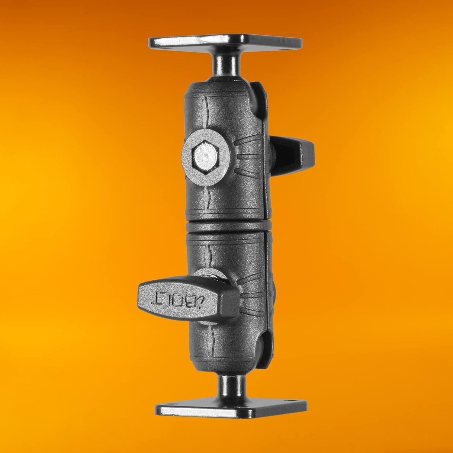 iBOLT 5.7" Composite Dual Ball Mount with 2 Metal AMPs Drill Bases - Compatible with 1" Ball Adapters