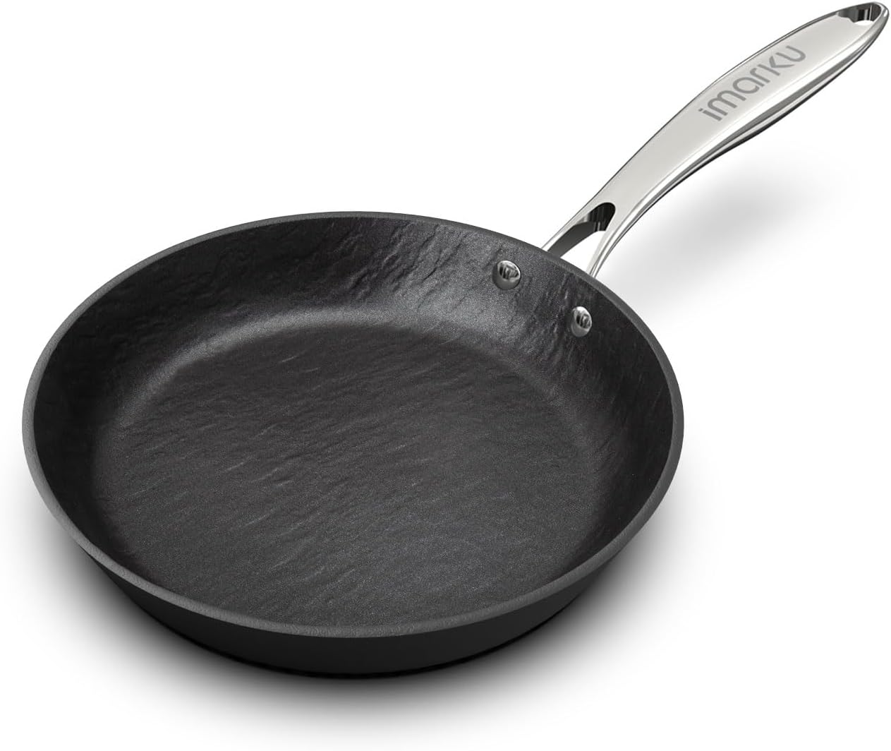 imarku 8 Inch Non Stick Frying Pan - Nonstick Skillet with Stainless Steel Handle, Dishwasher Safe, PFAS & PFOA Free, Easy to Clean - Ideal Gifts