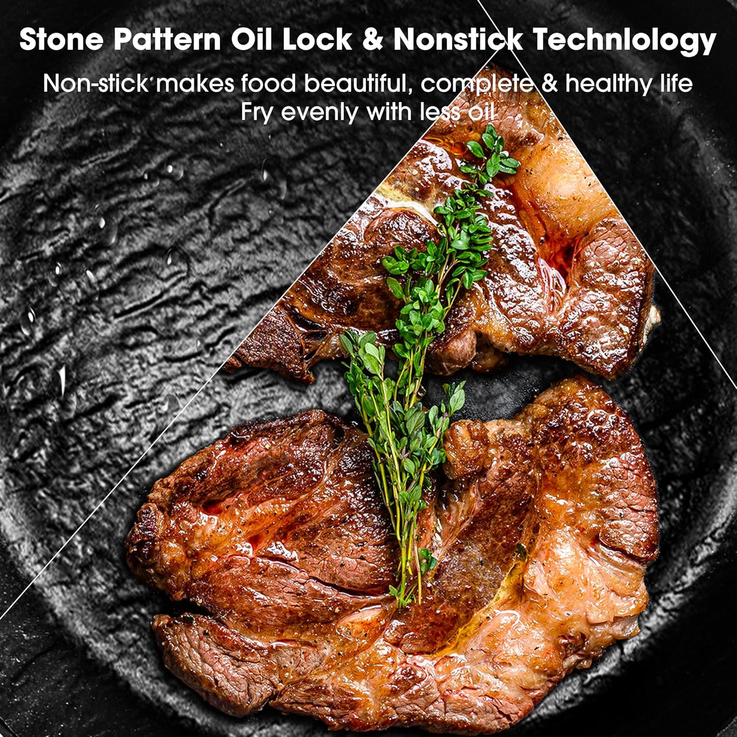 imarku 8 Inch Non Stick Frying Pan - Nonstick Skillet with Stainless Steel Handle, Dishwasher Safe, PFAS & PFOA Free, Easy to Clean - Ideal Gifts