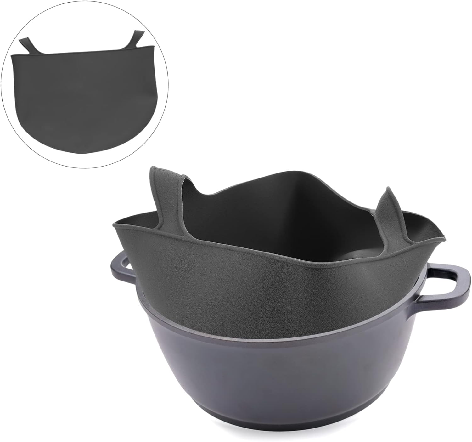 IMIKEYA 8QT Slow Cooker Silicone Insert Liner - Leak Proof, Reusable, Easy to Clean - Odor-Free Silicone Bowl for Effortless Meal Prep