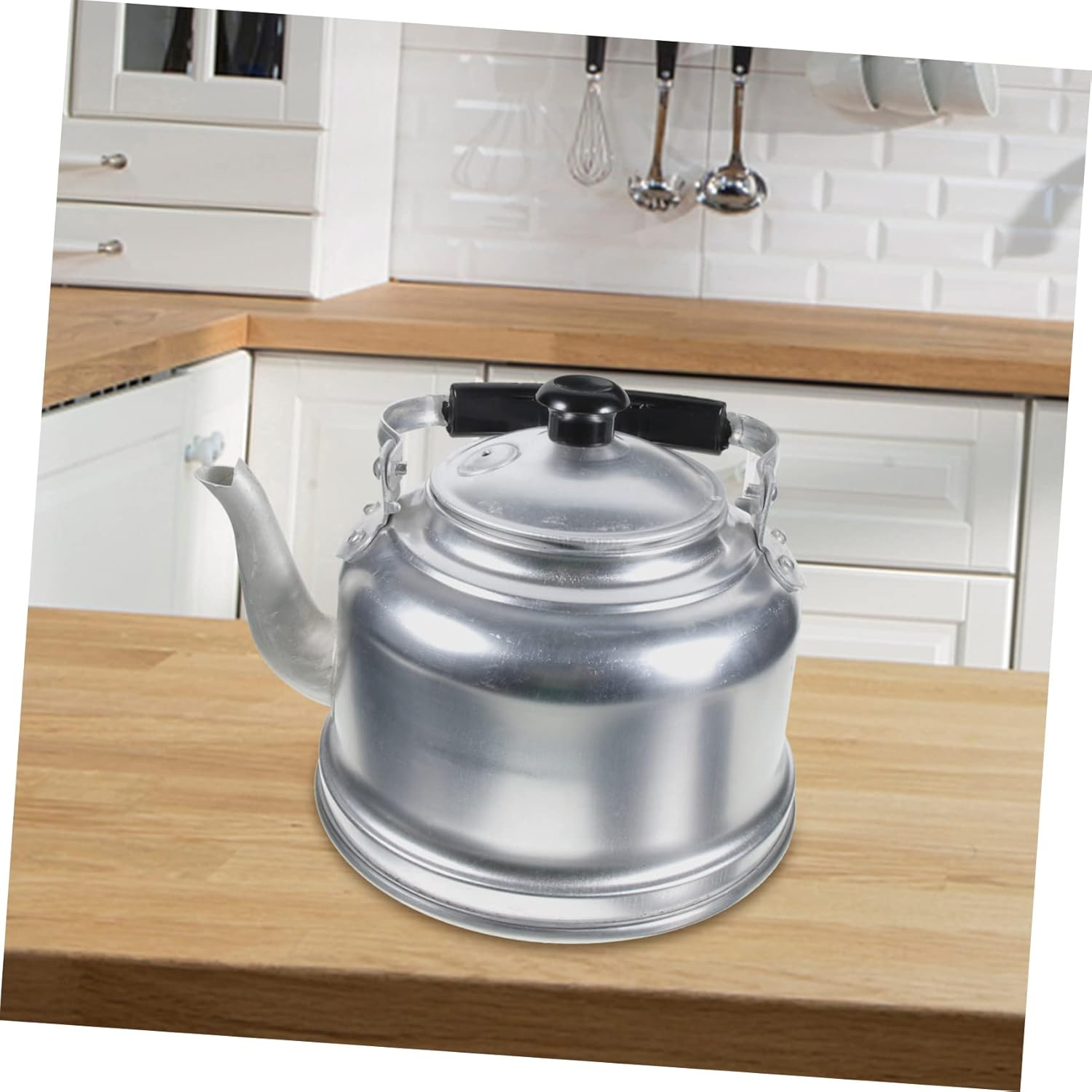 IMIKEYA Aluminum Teapot Tea Kettle with Wide Mouth for Easy Water Filling - 4.0L Capacity