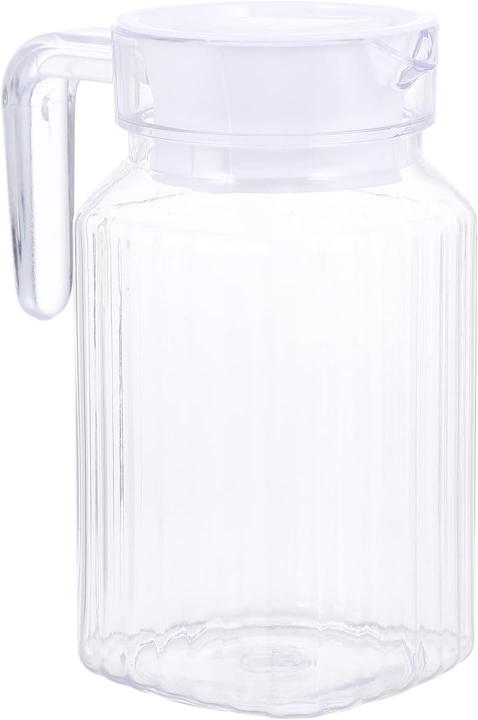 IMIKEYA Small Glass Pitcher with Lid for Cold Water, Juice, Ice Tea - Home Party Supplies