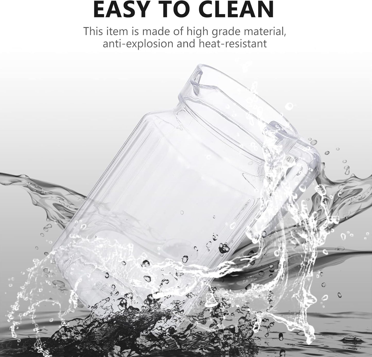 IMIKEYA Small Glass Pitcher with Lid for Cold Water, Juice, Ice Tea - Home Party Supplies