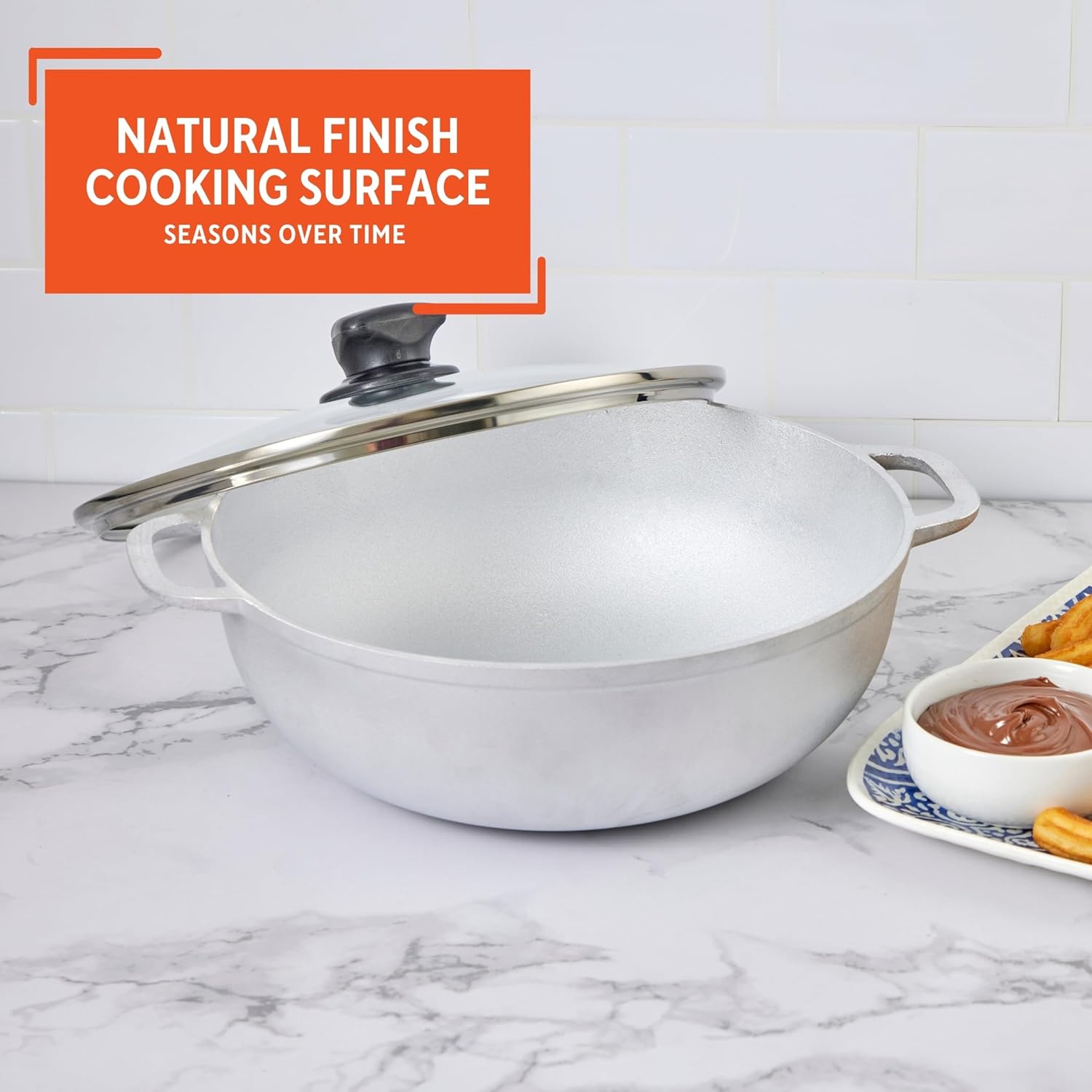 IMUSA 2.0Qt Basic Caldero with Glass Lid - 20cm: Essential Cookware for Everyday Cooking