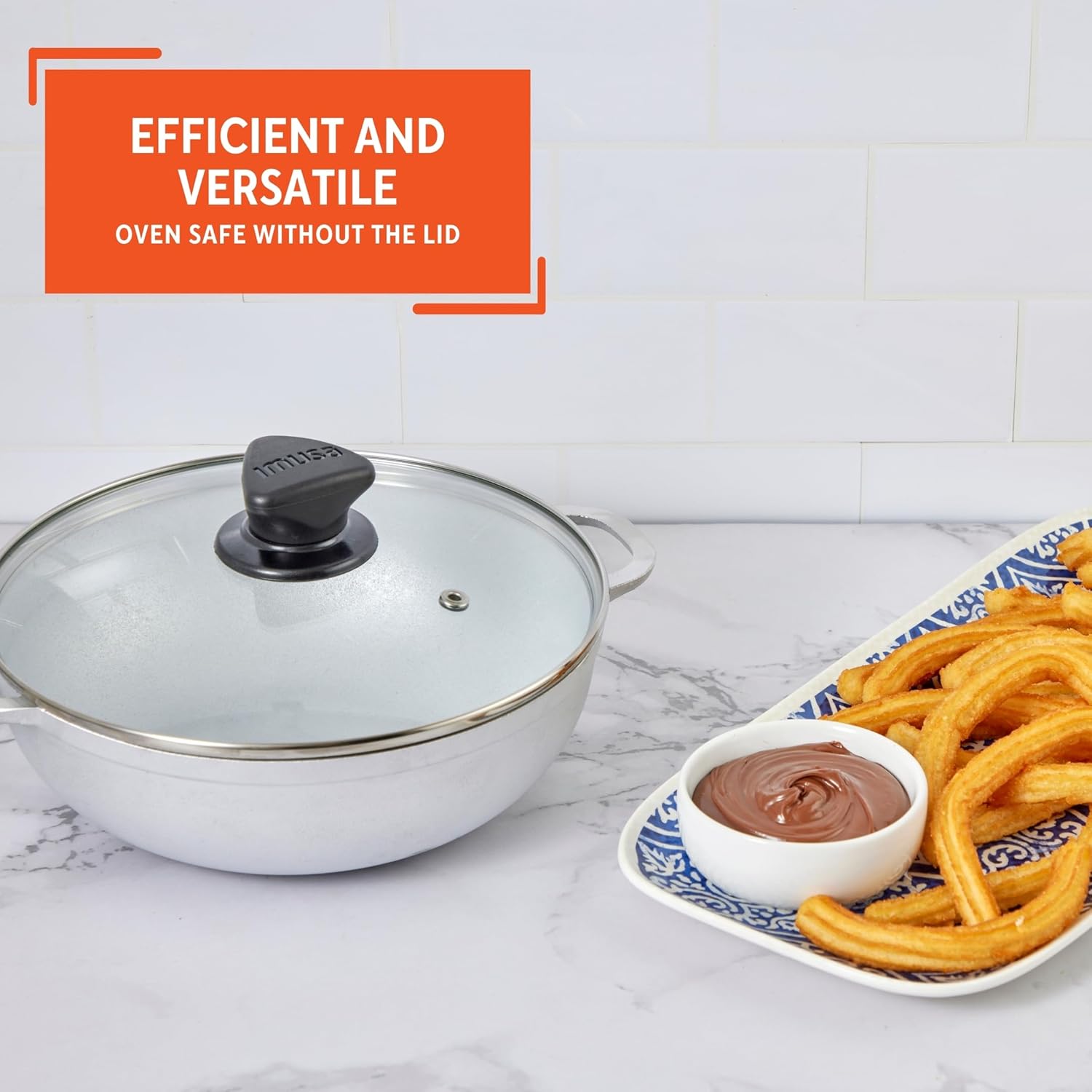 IMUSA 2.0Qt Basic Caldero with Glass Lid - 20cm: Essential Cookware for Everyday Cooking