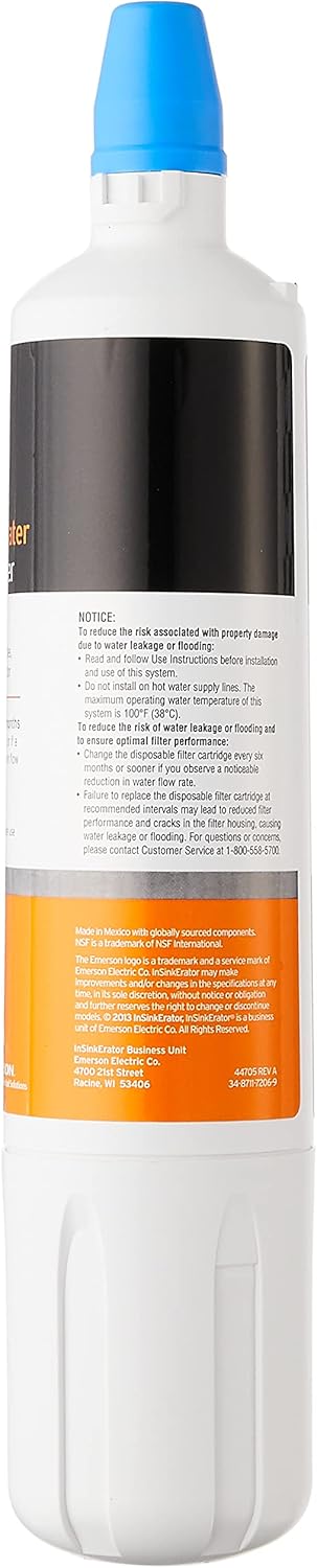 InSinkErator F-1000 Standard Instant Hot Dispenser Water Filter Replacement - White - 1 Count