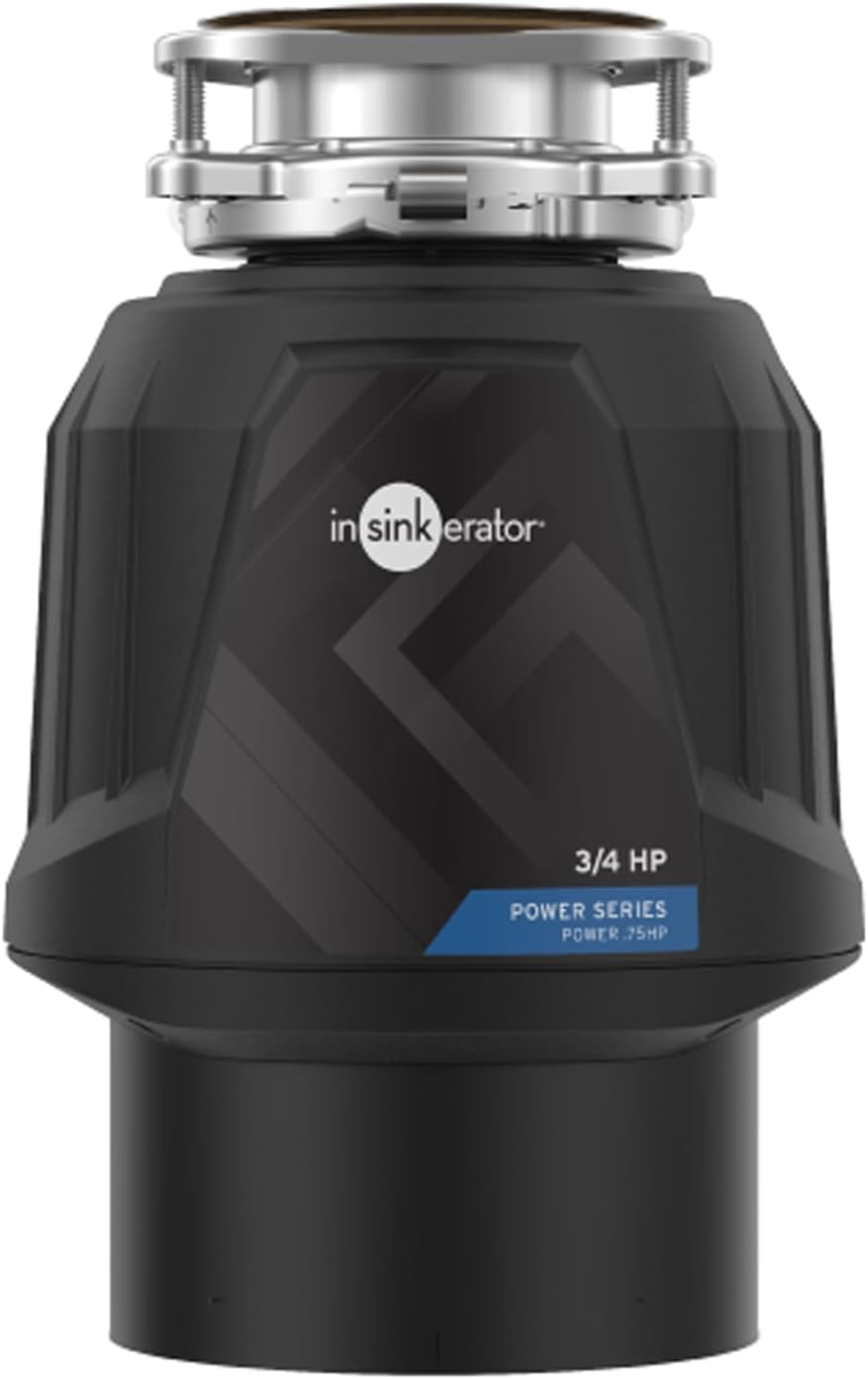 InSinkErator Power Series EZ Connect 3/4 HP Garbage Disposal - Black Color
