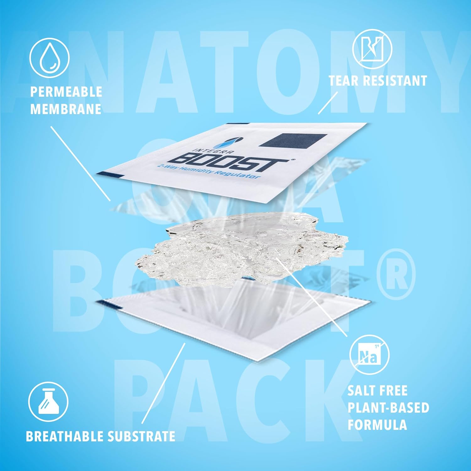 Integra Boost Explorer Pack 2-Way Humidity Controller - 55% RH + 62% RH, 2g Size, 12 Pieces, Protects 1/4 Oz
