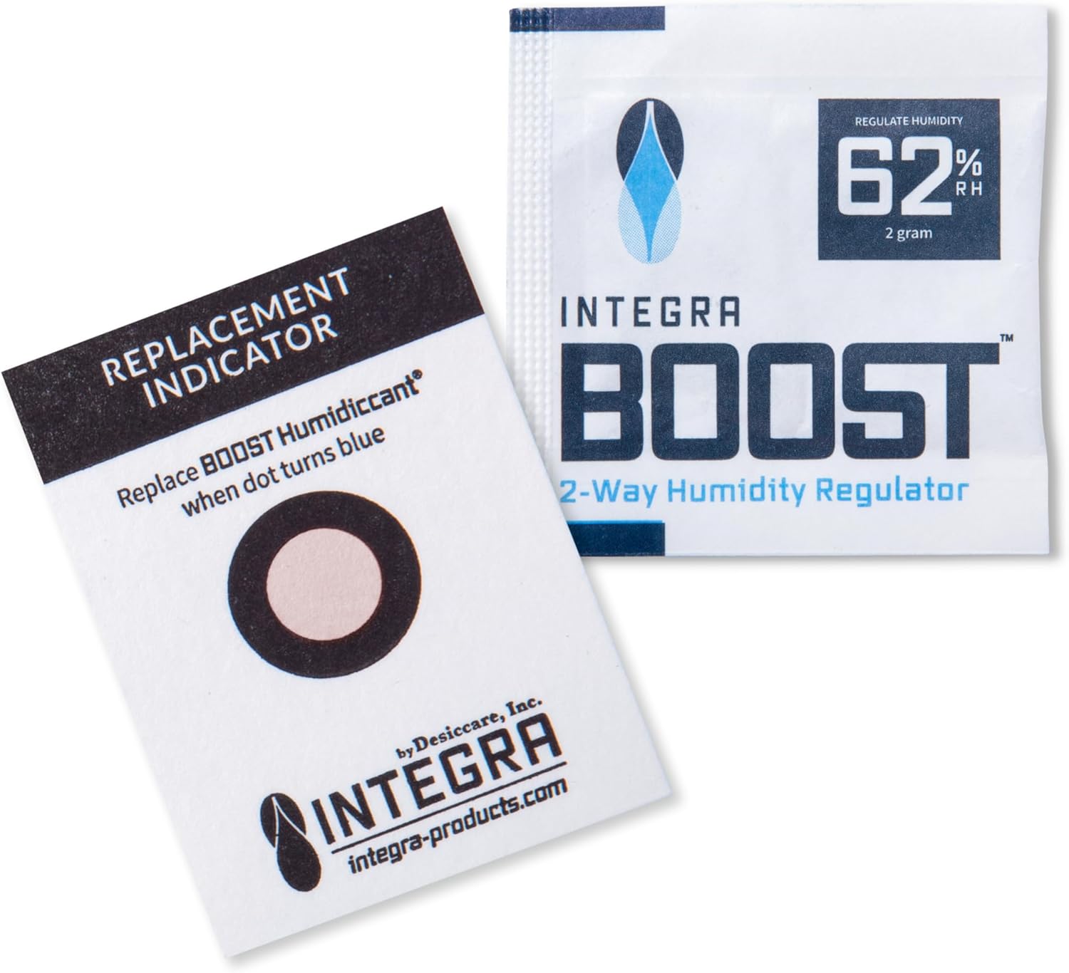 Integra Boost Explorer Pack 2-Way Humidity Controller - 55% RH + 62% RH, 2g Size, 12 Pieces, Protects 1/4 Oz