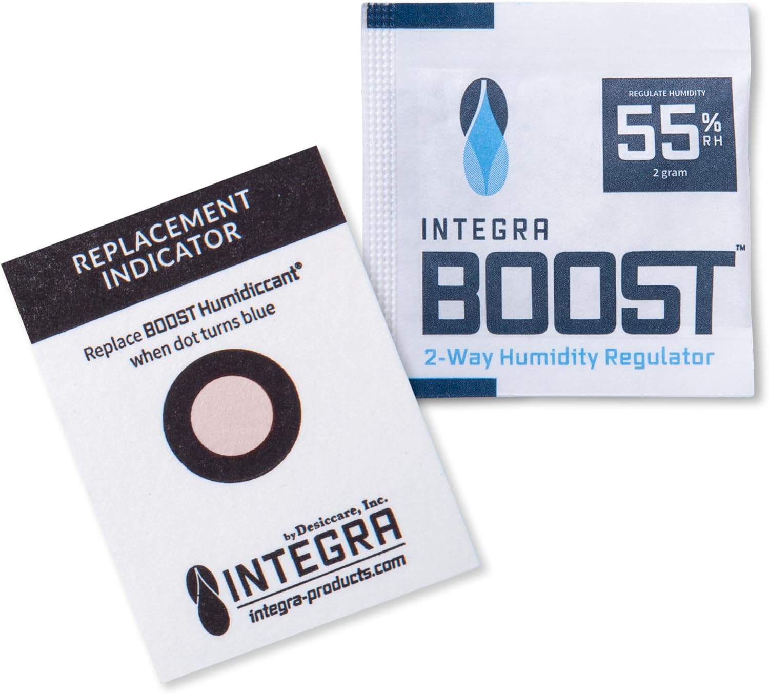Integra Boost Explorer Pack 2-Way Humidity Controller - 55% RH + 62% RH, 2g Size, 12 Pieces, Protects 1/4 Oz