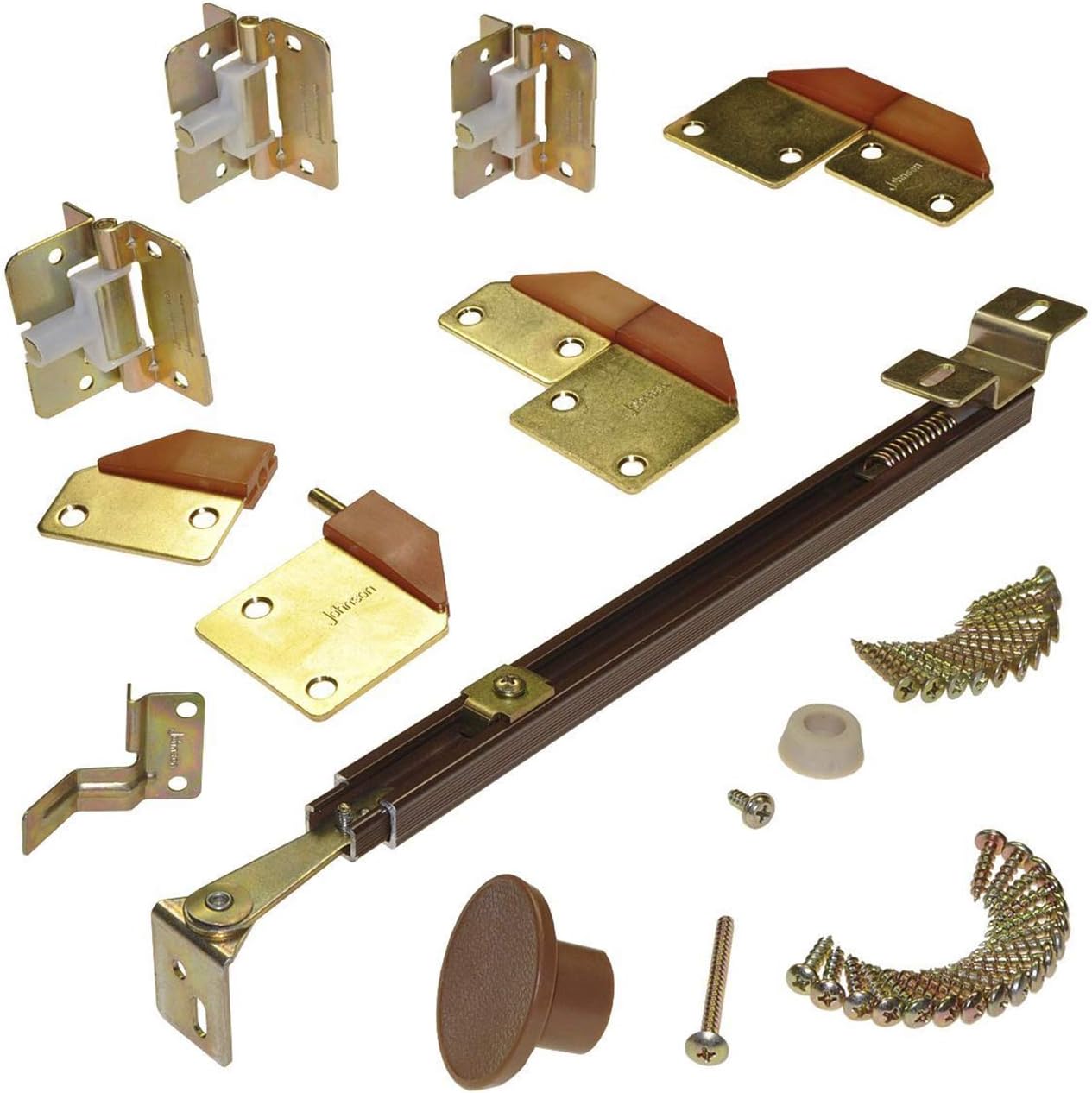 Johnson Hardware 1601218P Full Access Folding Door Hardware Set - Complete Kit for Easy Installation - WildKart