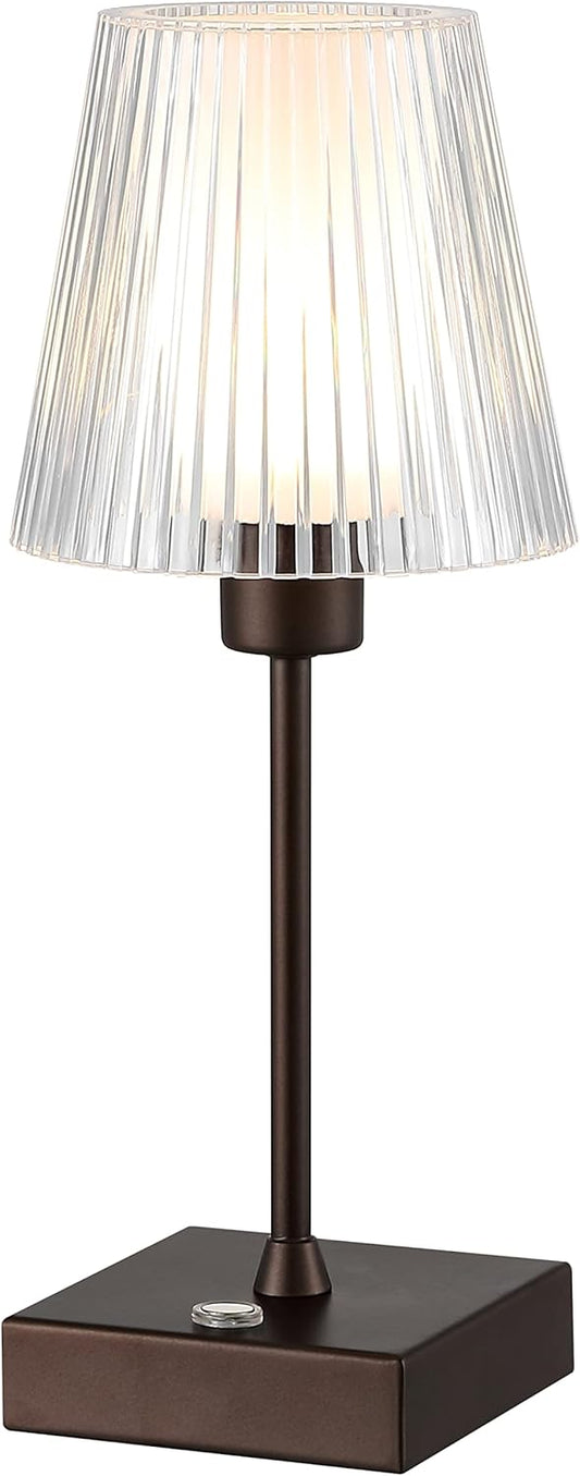 Jonathan Y JYL7225A Oscar 12.5" Modern Industrial Rechargeable Cordless Table Lamp, Oil Rubbed Bronze