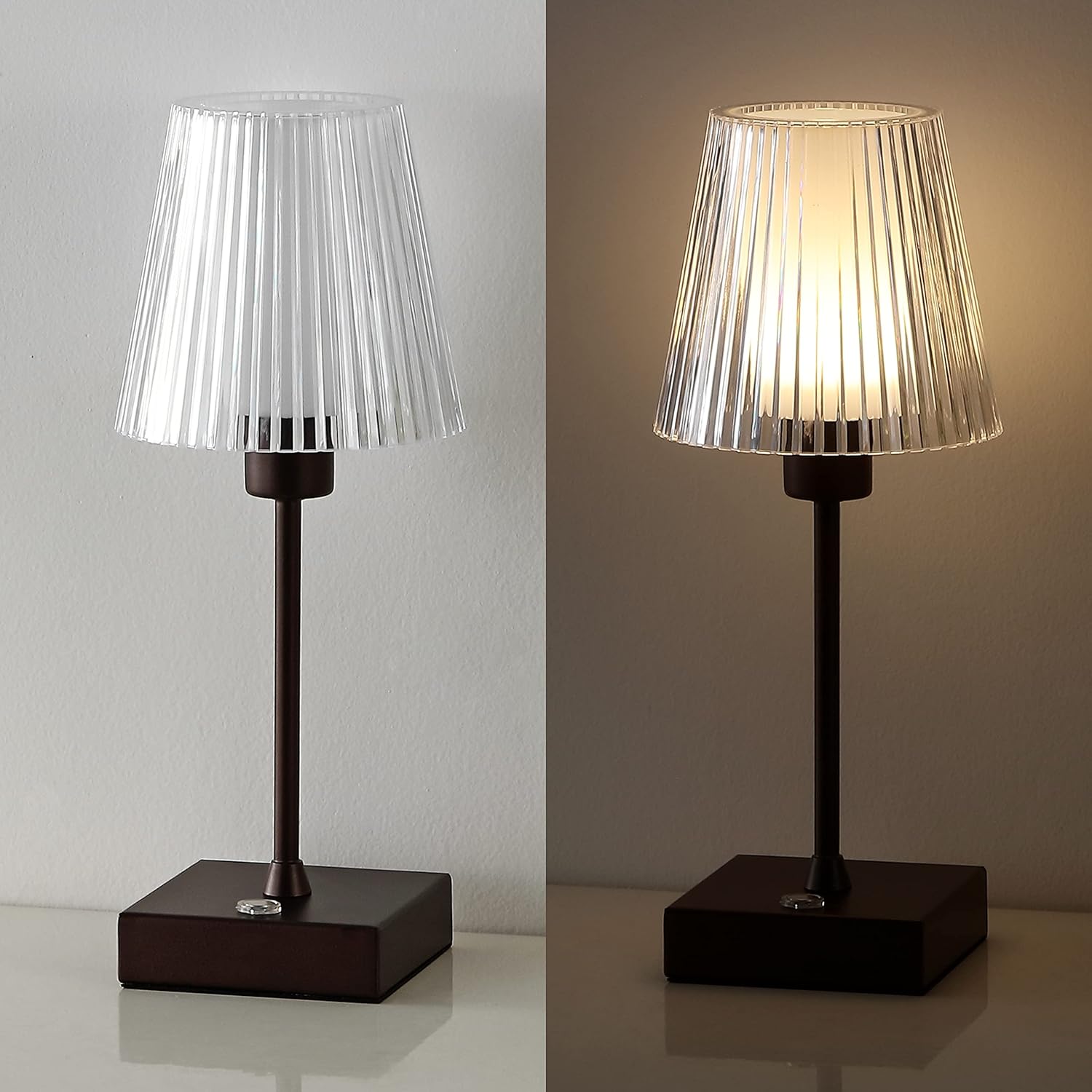 Jonathan Y JYL7225A Oscar 12.5" Modern Industrial Rechargeable Cordless Table Lamp, Oil Rubbed Bronze