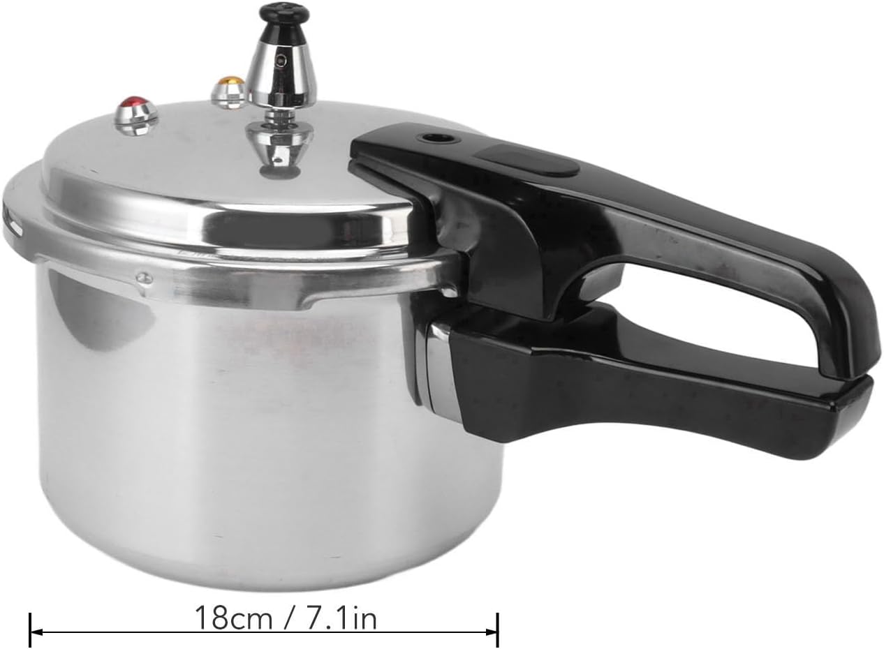 Joyzan Mini Aluminium Alloy Pressure Cooker - 3 Liter Capacity, Gas Stove Compatible, Safe Cooking Cookware for Home - 18cm Pot Size