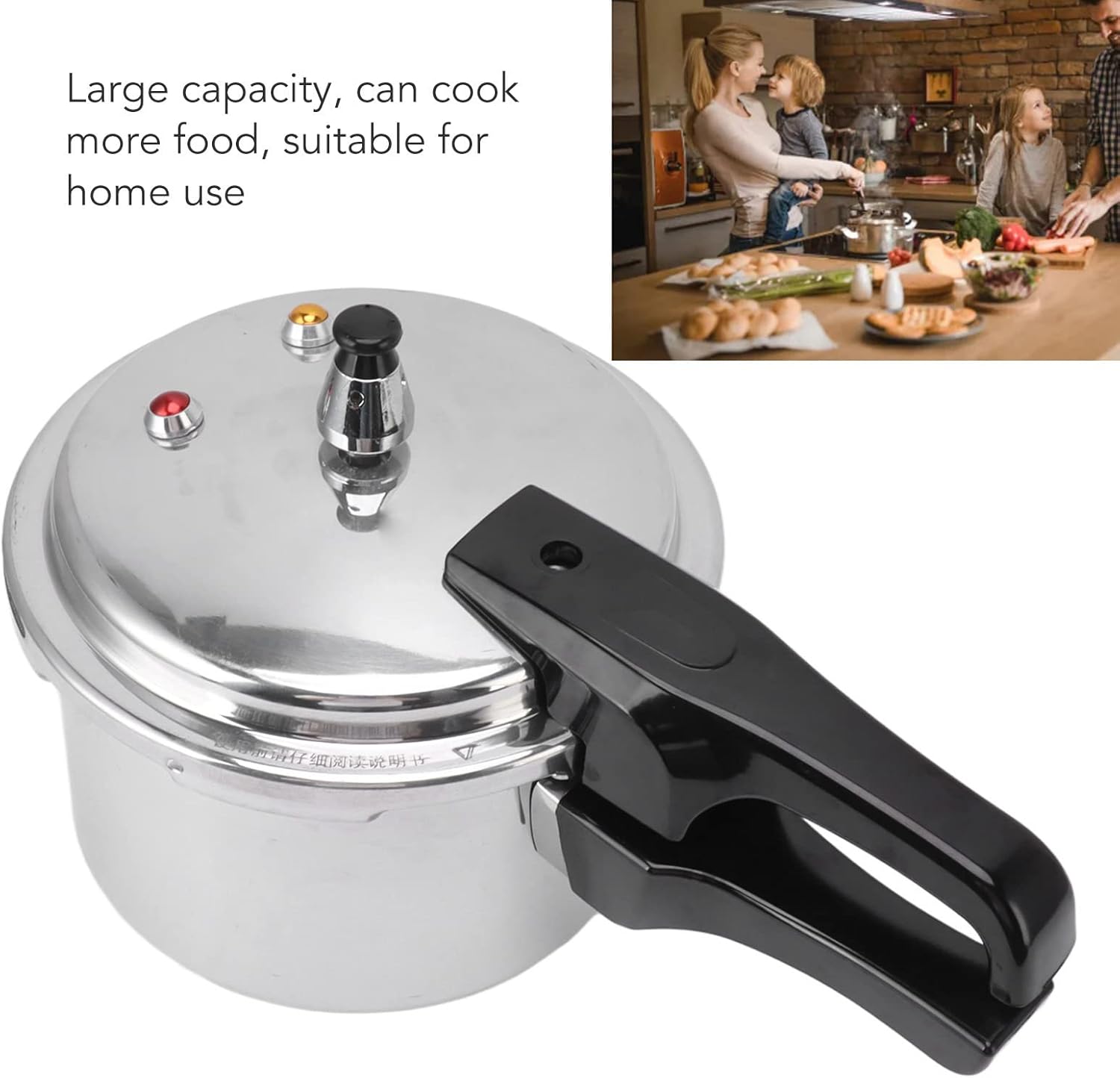 Joyzan Mini Aluminium Alloy Pressure Cooker - 3 Liter Capacity, Gas Stove Compatible, Safe Cooking Cookware for Home - 18cm Pot Size