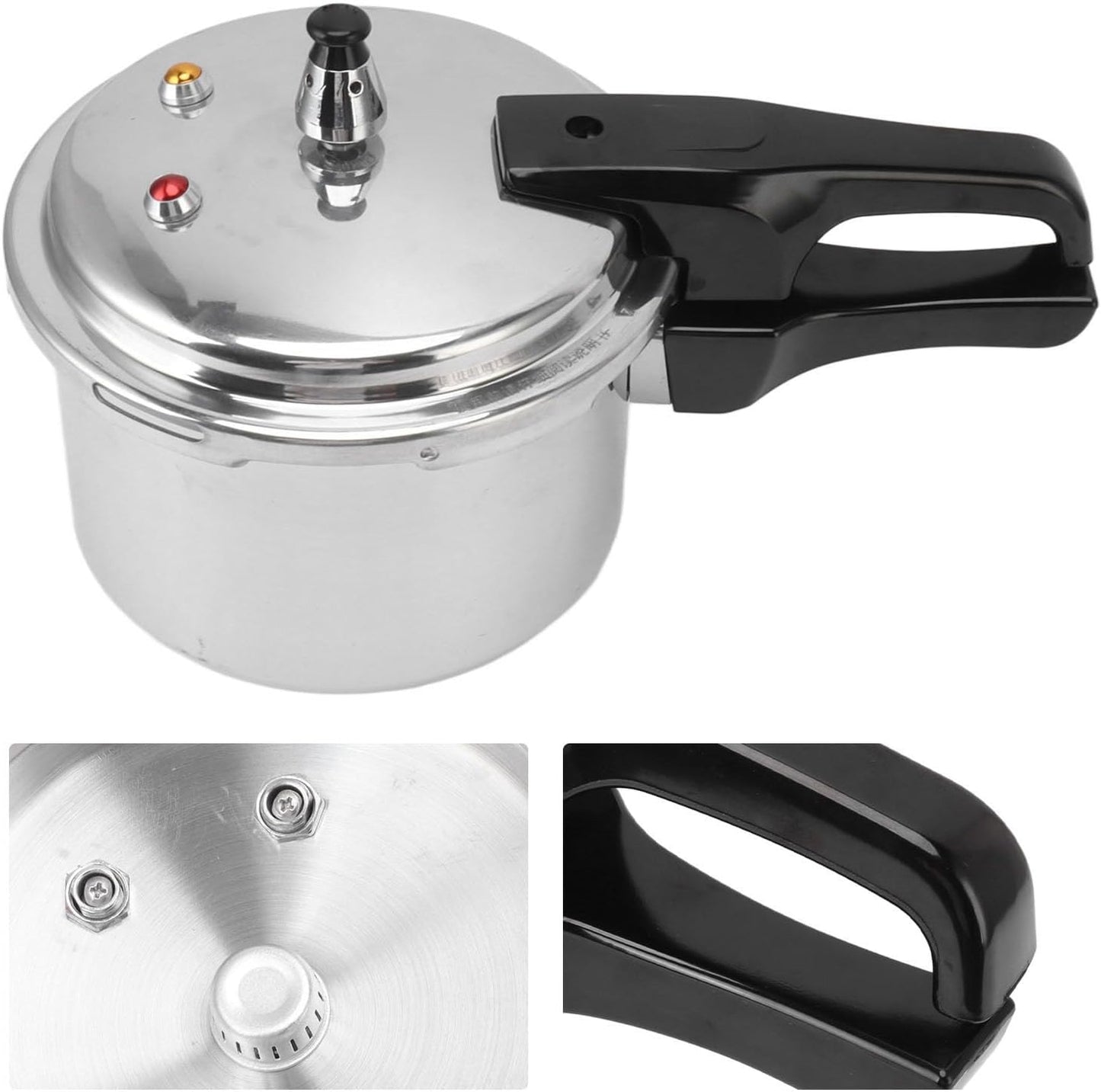 Joyzan Mini Aluminium Alloy Pressure Cooker - 3 Liter Capacity, Gas Stove Compatible, Safe Cooking Cookware for Home - 18cm Pot Size