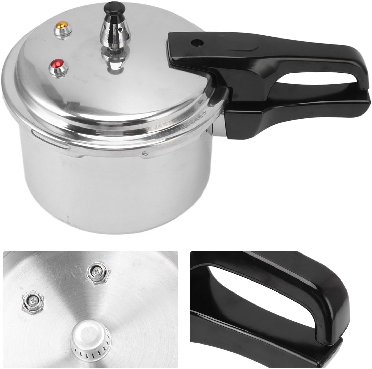 Joyzan Mini Aluminium Alloy Pressure Cooker - 3 Liter Capacity, Gas Stove Compatible, Safe Cooking Cookware for Home - 18cm Pot Size