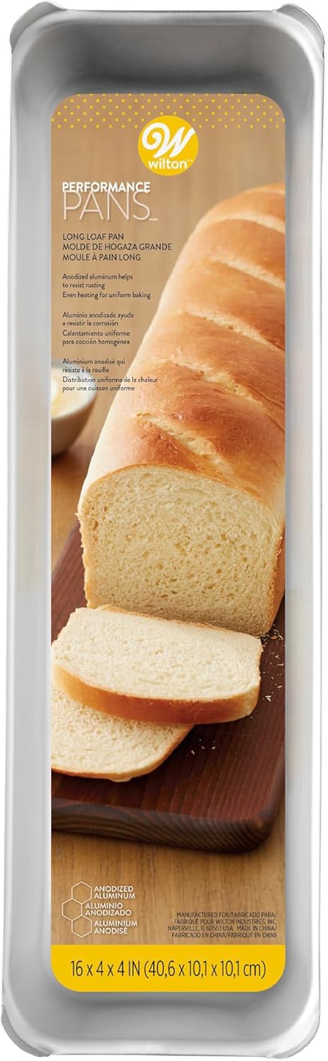 Jumbo Silver Wilton Performance Long Loaf Pan for Baking