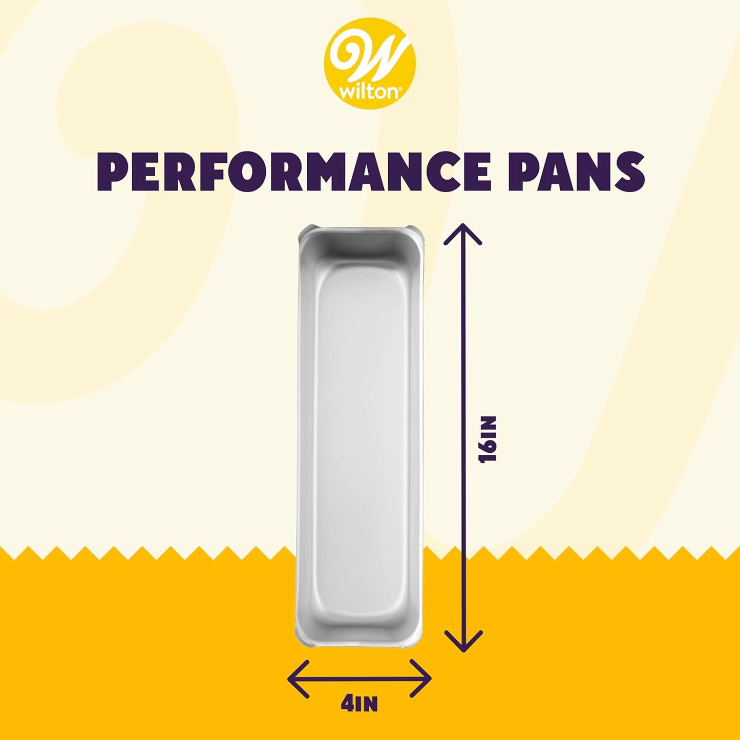 Jumbo Silver Wilton Performance Long Loaf Pan for Baking