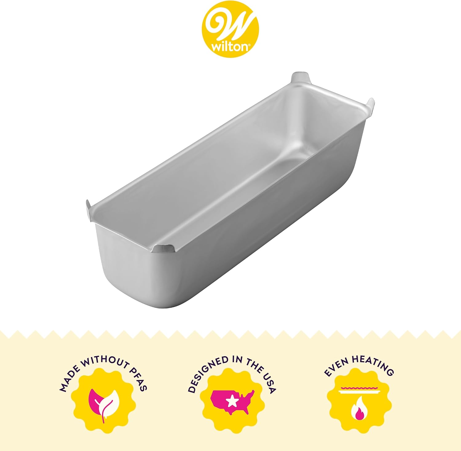 Jumbo Silver Wilton Performance Long Loaf Pan for Baking