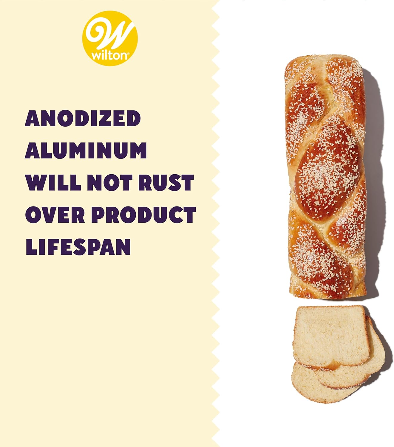 Jumbo Silver Wilton Performance Long Loaf Pan for Baking