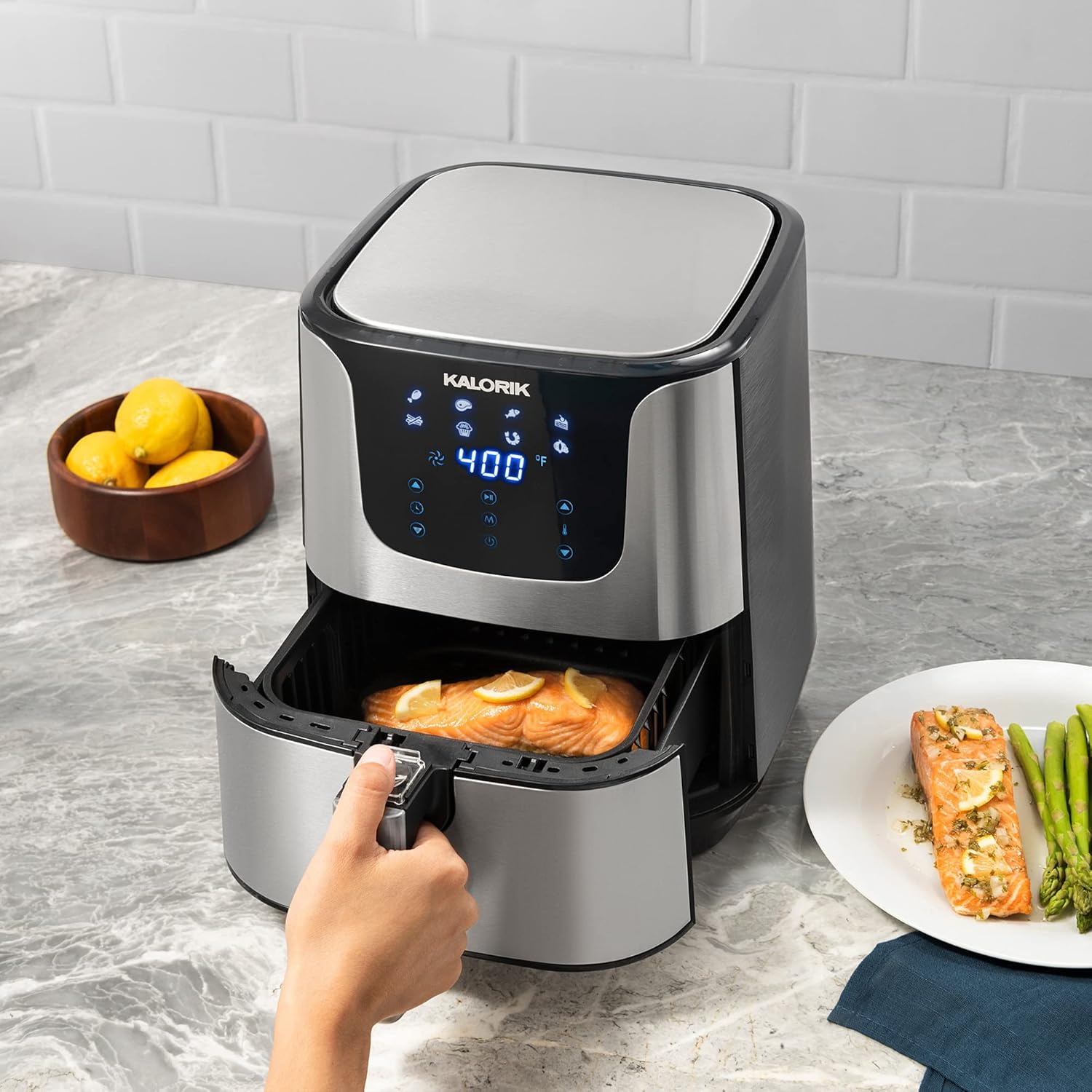 KALORIK 3.5 Quart Digital Air Fryer - Easy Cooking at Your Fingertips!