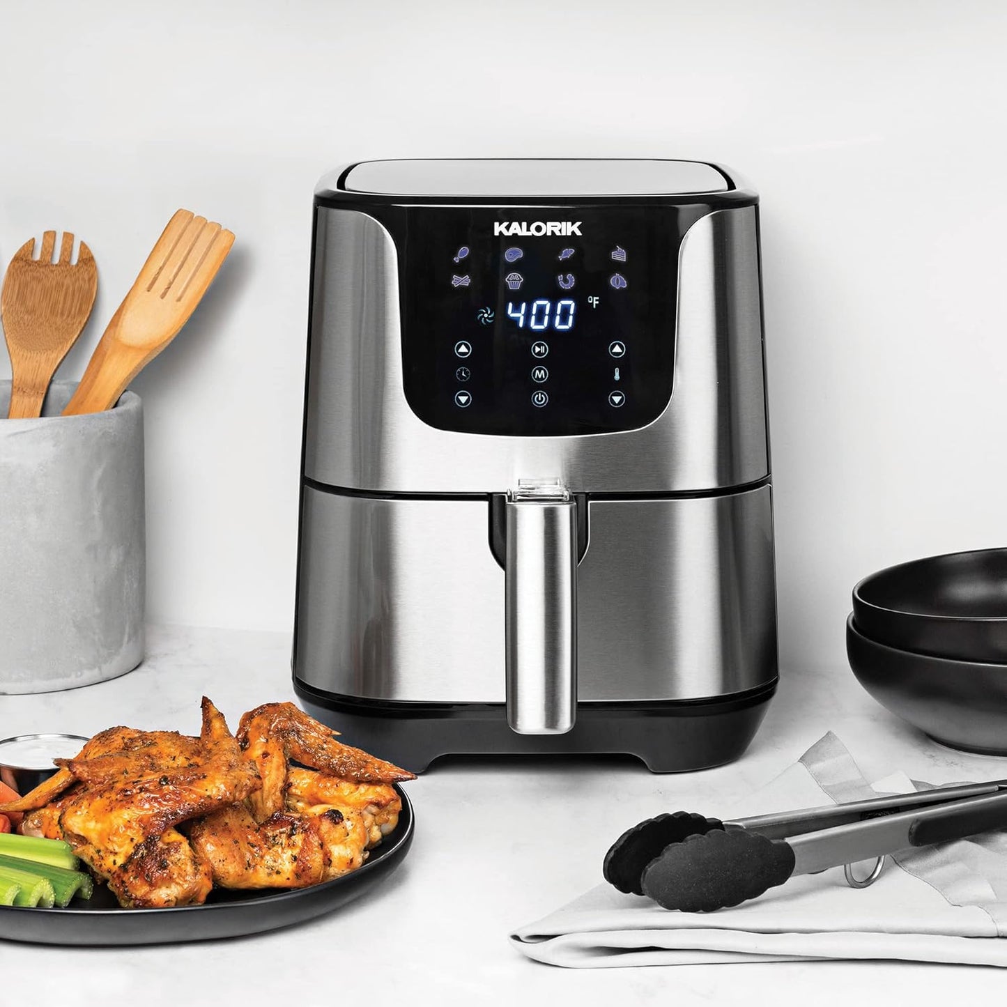 KALORIK 3.5 Quart Digital Air Fryer - Easy Cooking at Your Fingertips!