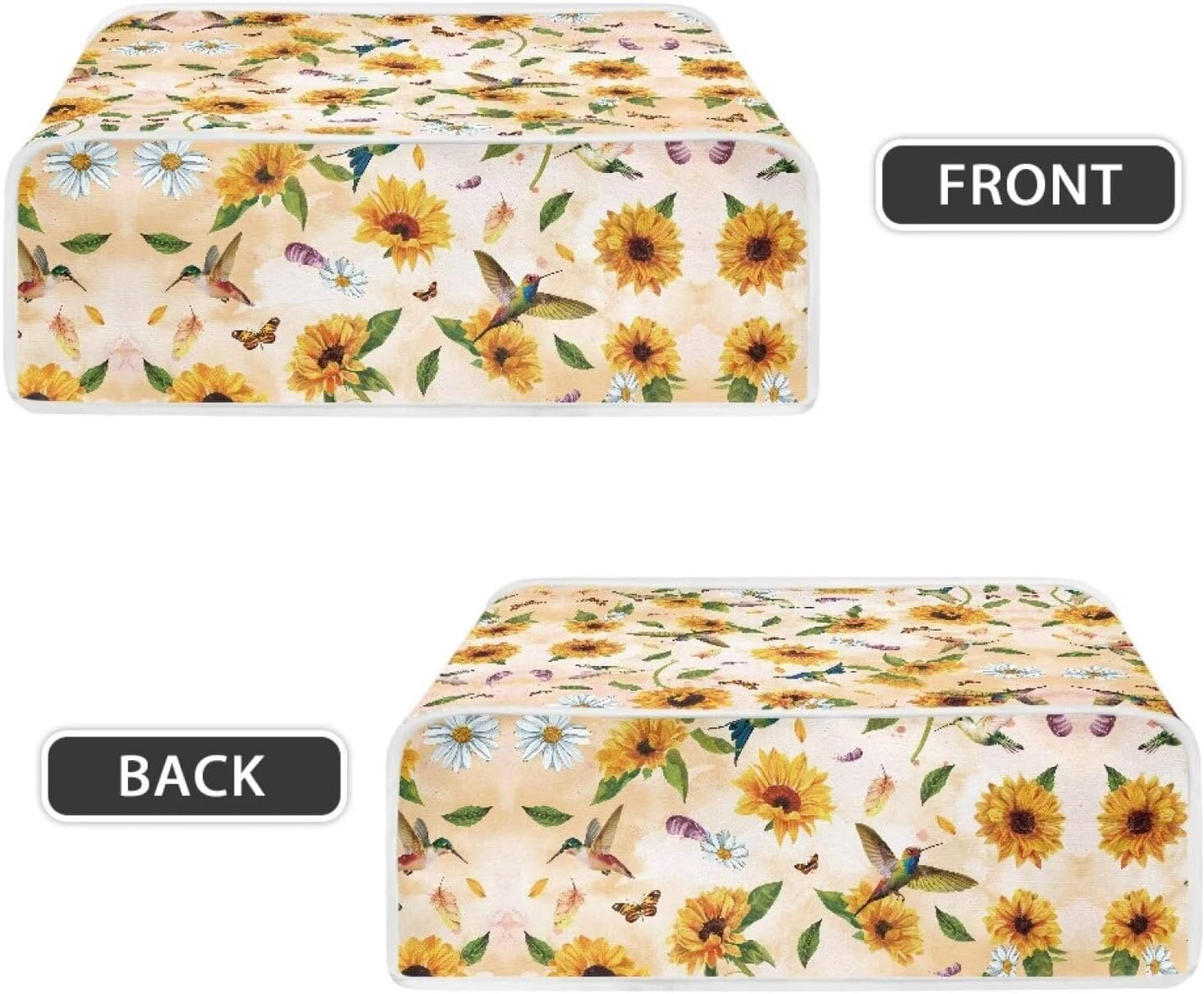 Kathyboom Bird Sunflower Grill Pan and Griddle Cover - Durable Lightweight Protective Cover for Pizza and Sandwich Makers - Easy to Clean, Large Size