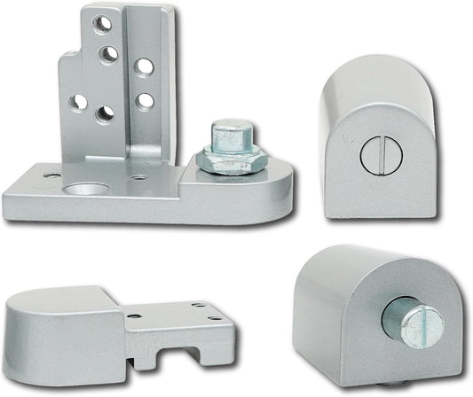 Kawneer Pivot Door Hinge Set - Top and Bottom | Aluminum Finish | Heavy Duty Commercial Hardware | Left/Right Hand Options