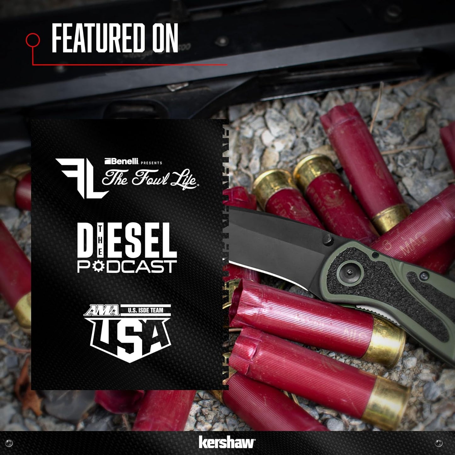 Kershaw Blur Black 1670BLK Pocketknife, 3.4" Drop Point Blade, Cerakote Finish, SpeedSafe Opening & Reversible Clip