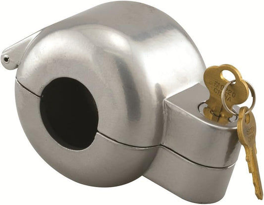 Keyed Alike Door Knob Lock-Out Device for Home Rentals, Evictions, Job Sites - Prevents Access to Keyhole, Gray Diecast - Single Pack - WildKart