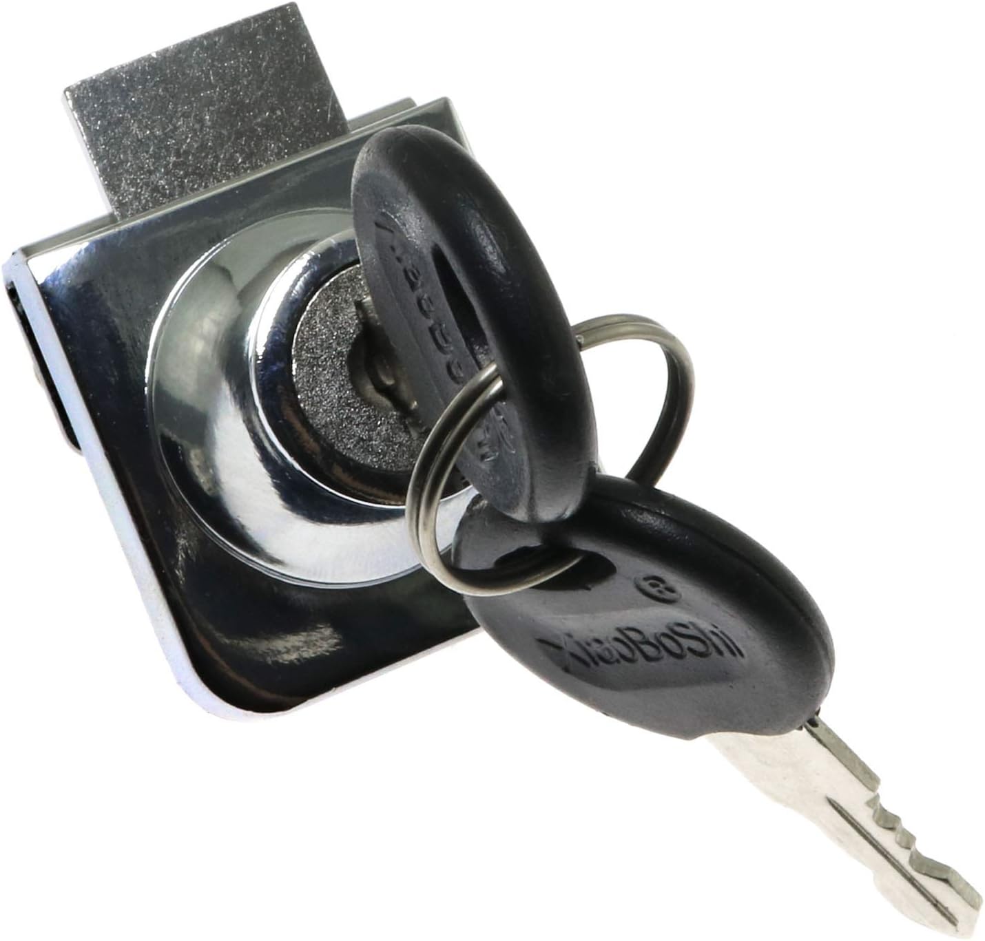 Keyed Alike Single Glass Door Lock for Cabinets and Showcases - Zinc Alloy Furniture Hardware