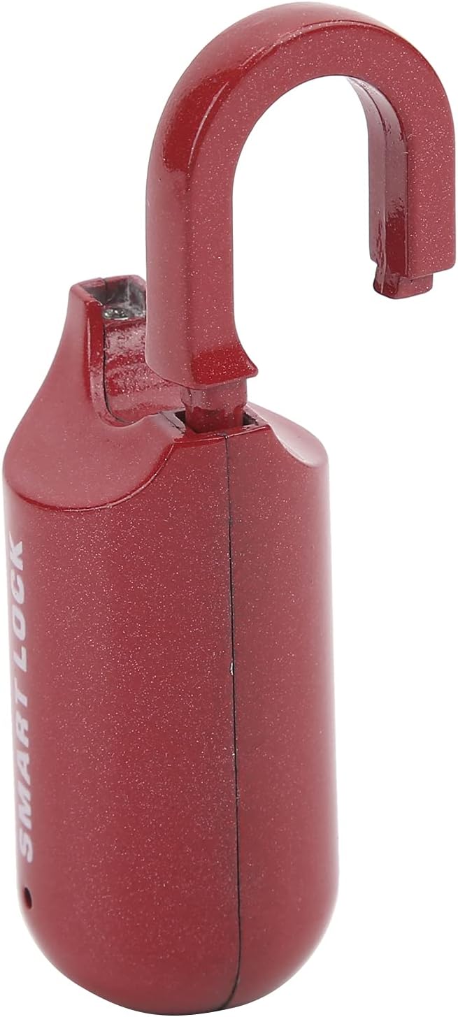 Keyless Biometric Fingerprint Padlock with LED Indicator - Secure for Doors, Cabinets, Backpacks, Lockers - USB Rechargeable - Emergency Unlock Feature - Stores up to 10 Fingerprints