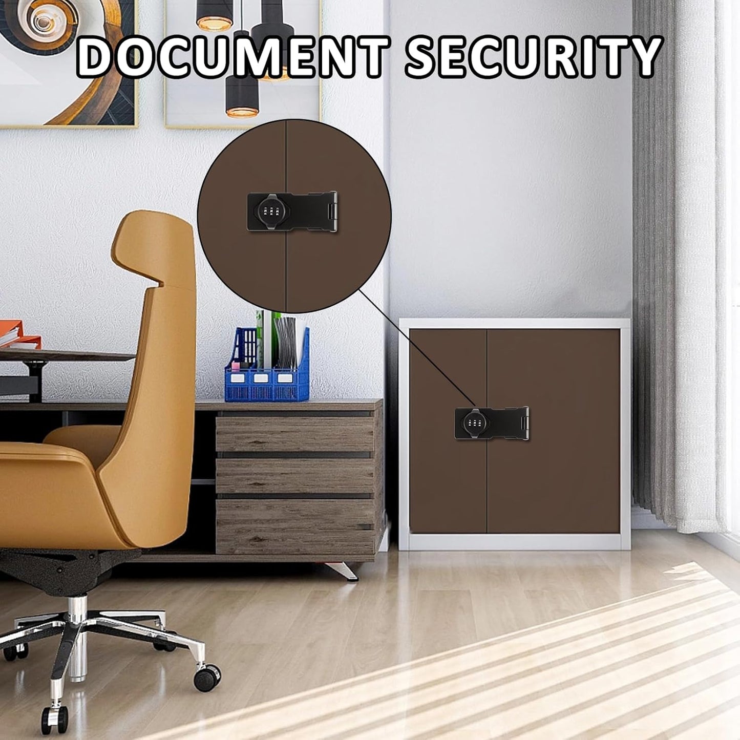 Keyless Combination Cabinet Lock for Household Doors - 90/180 Degrees Latches, Password Lock for Cabinets, Sliding Barn Doors, Pet Doors - 4.5inch Black Lock