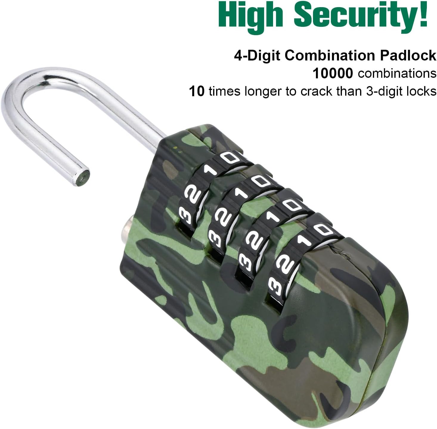 Keyless Zinc Alloy Padlocks for Gym, Luggage, School, Wallet - Set of 2 (1 Combination, 1 Smart Heart Shaped)