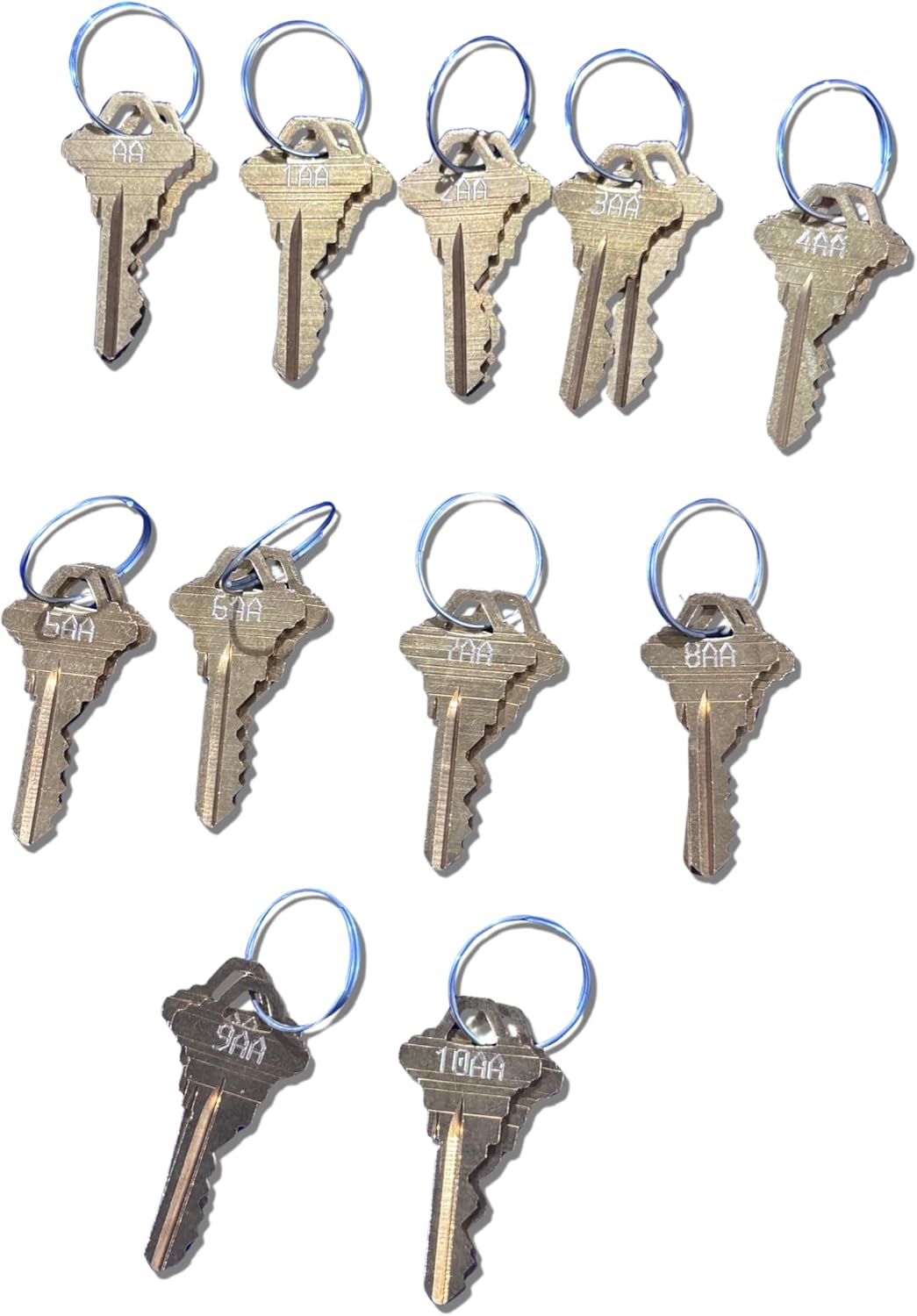 KEYSALACARTE SC1 Pre-Cut Master Key System with 2 Master Keys and 20 Engraved Change Keys