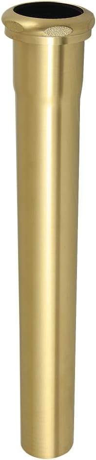 Kingston Brass EVP3007 Century Slip Joint Tailpiece Extension Tube, Brushed Brass - 1-1/2" x 12
