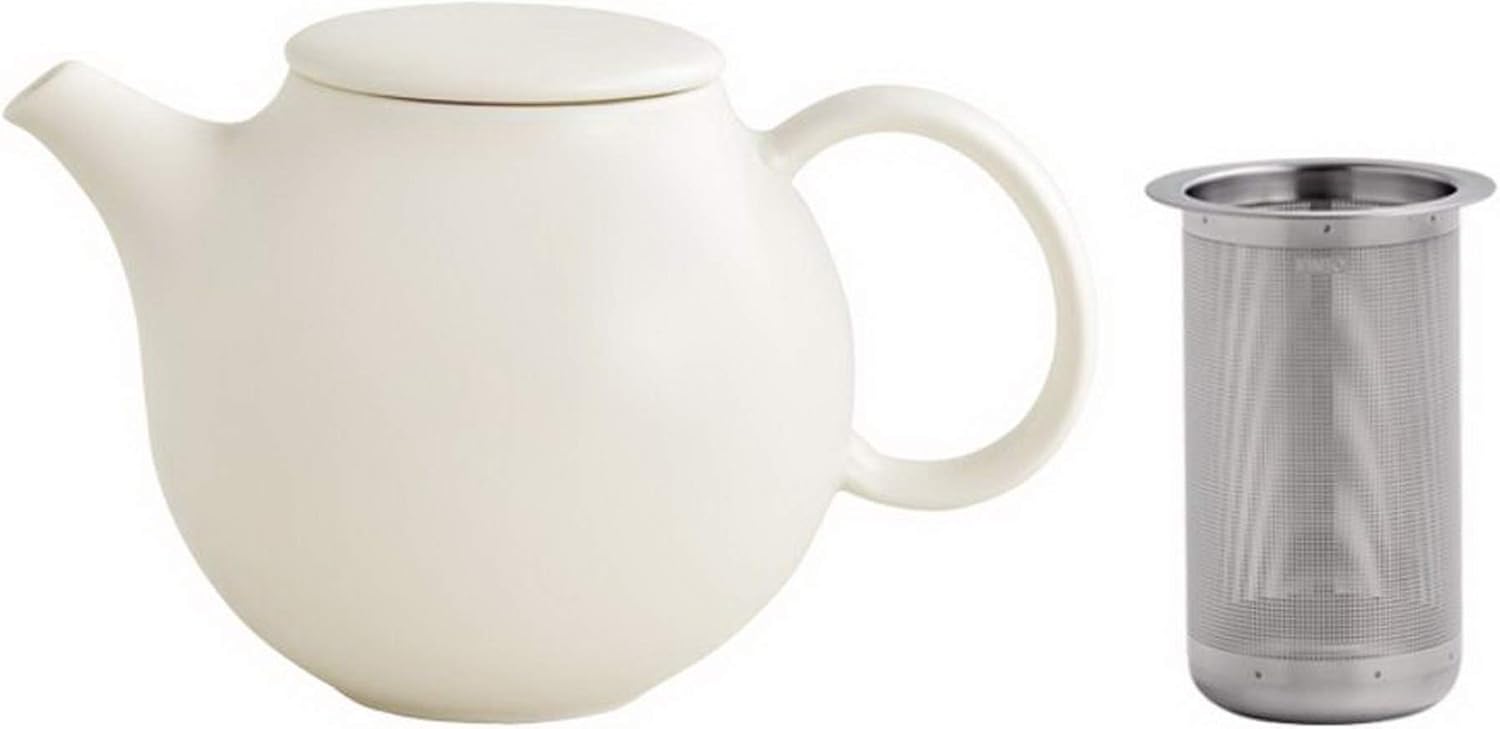 KINTO 17141 PEBBLE Teapot, 16.9 fl oz (500 ml), Moss Green - Stylish and Functional Tea Pot for Brewing Your Favorite Blends at Home
