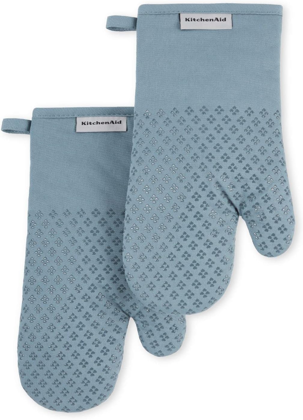 KitchenAid Asteroid Fog Blue Oven Mitt Set, 7"x12.5", 2 Piece