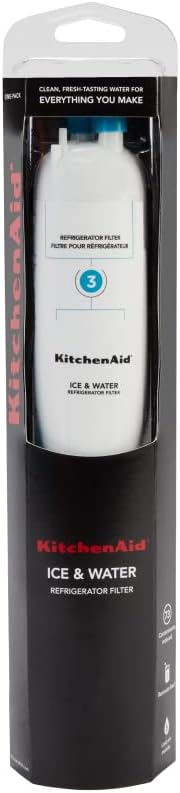 KitchenAid KAD3RXD1 Refrigerator Ice and Water Filter 3, Single-Pack, Aqua Technology