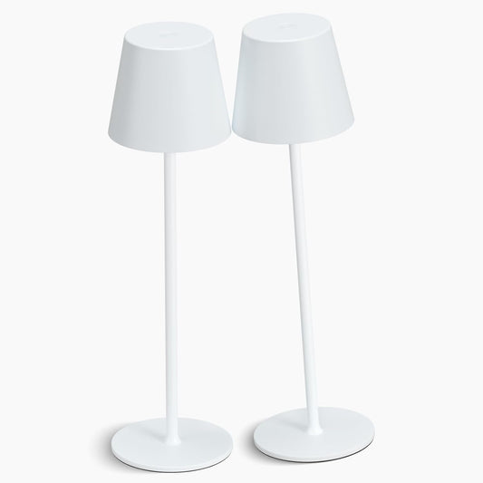 KK Cordless Table Lamp Set of 2 - Rechargeable Battery Operated Lamps with Touch Control, 3 Color Dimming for Kitchen, Patio